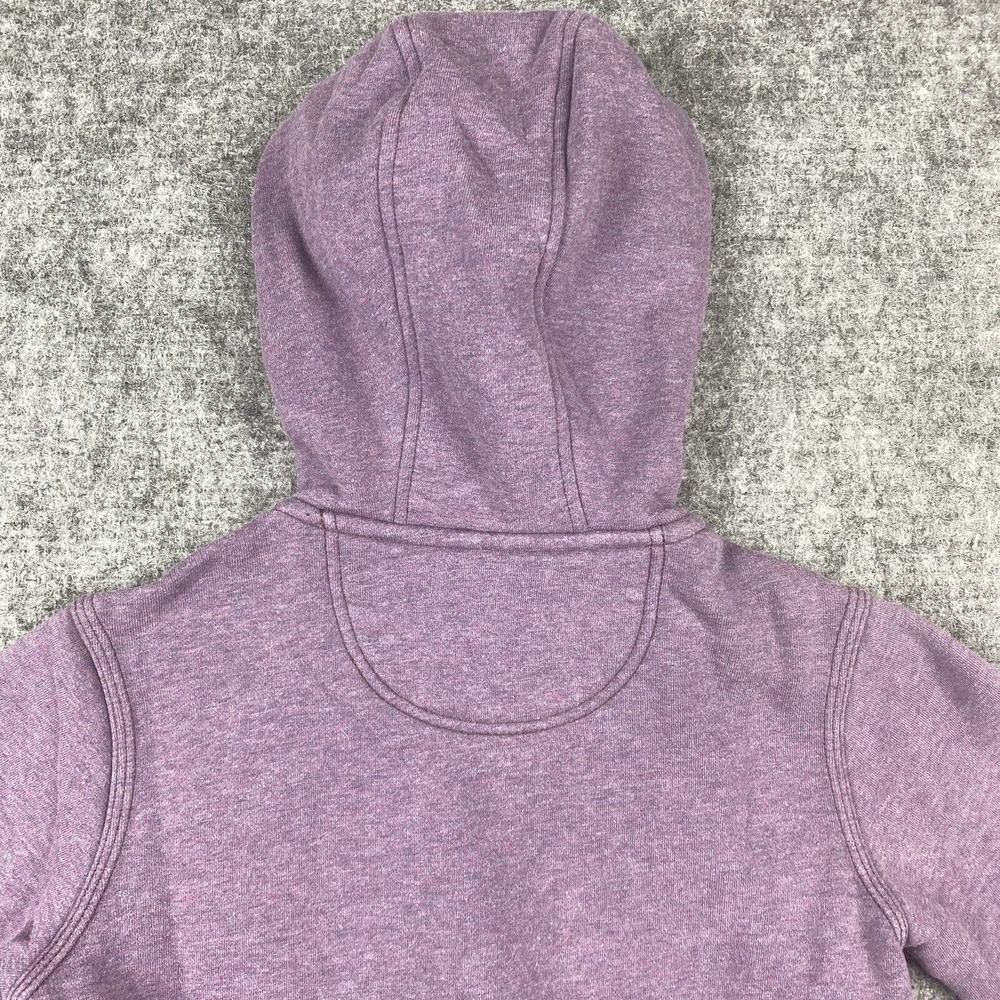 Carhartt Sweatshirt Jacket Women XS Purple Full Zip Spell Out Embroidered Hoodie - Picture 9 of 13